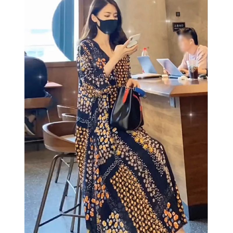 MDLV ~ 91911# Terrina Loose Dress Premium Dress Maxi Import
