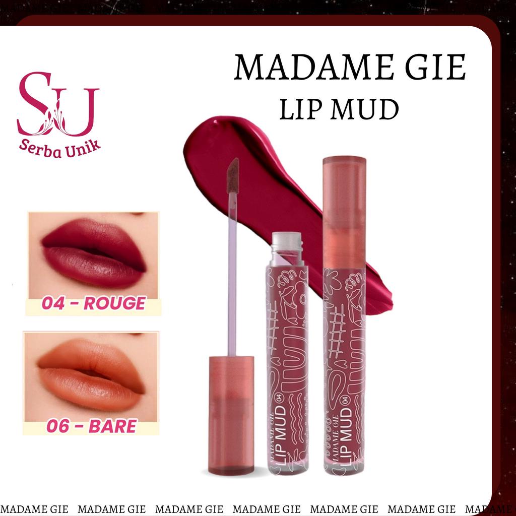 Madame Gie Lip Mud / Lipstick Velvet / Lip Cream Transferproof