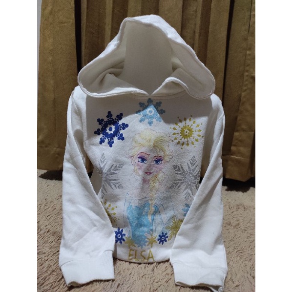 preloved jaket hoodie frozen disney nevada (matahari)