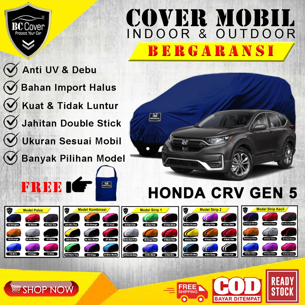 Body Cover Mobil Honda CRV Gen 5, Sarung Mobil CRV Gen 5, Mantel Penutup Pelindung Jas Mantol Kerudung Tutup Selimut Honda CRV Outdoor