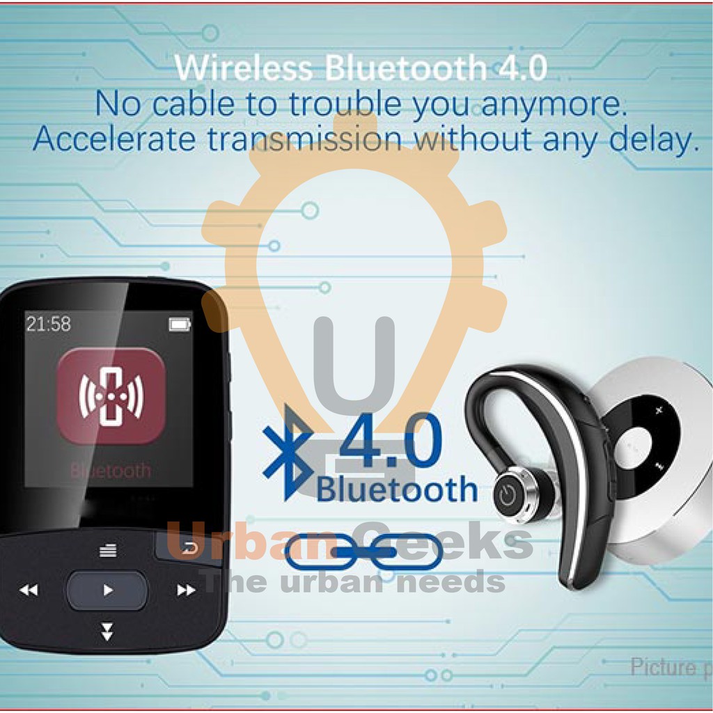 Ruizu X50 Sport Bluetooth HiFi DAP MP3 Player 8GB ORIGINAL alt X05 X02