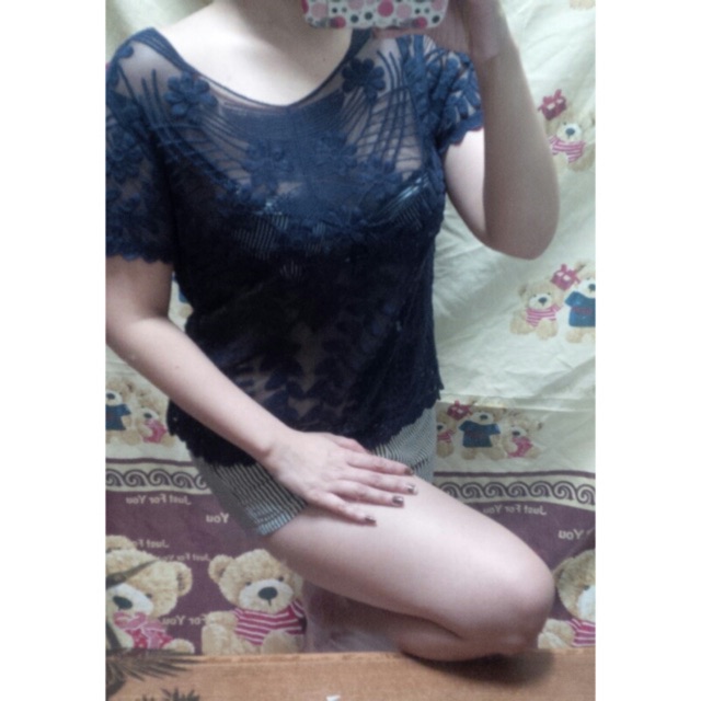 Express lace baroque top sexy import ready stok 150k