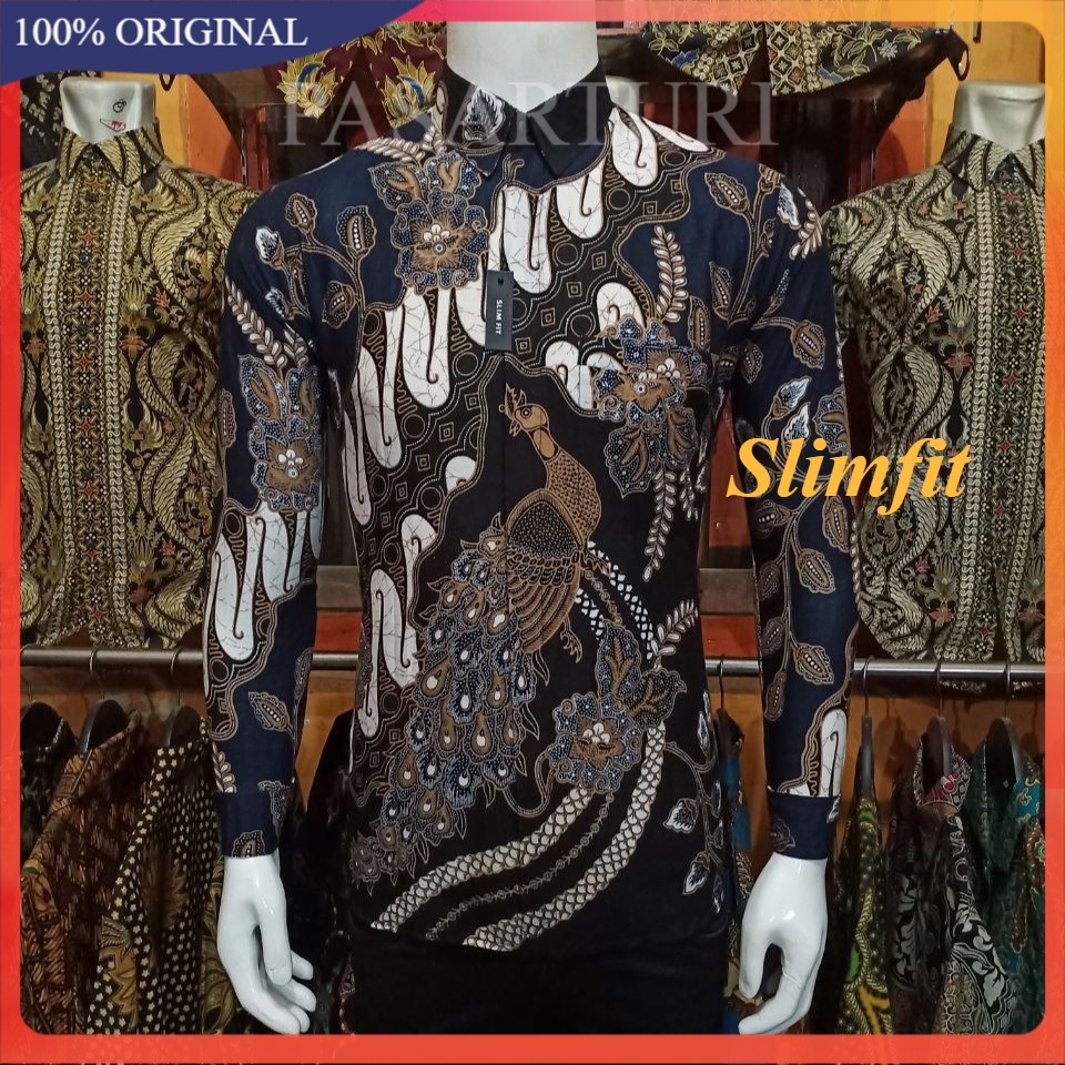 NEW KEMEJA BATIK PRIA SLIMFIT KEMEJA BATIK LENGAN PANJANG BATIK SLIM FIT