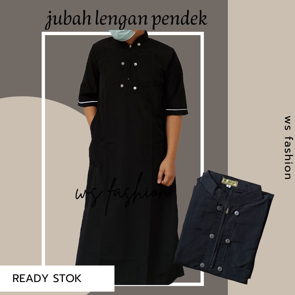 JUBAH PRIA //GAMIS PRIA//JUBAH GAMIS PRIA DEWASA LENGAN PENDEK JUBAH ARABI TERBARU SIZE XL