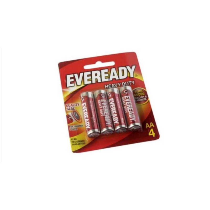 Baterai Eveready Merah AA AAA A2 Isi 4 pc Battre Jam Dinding