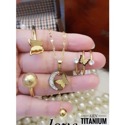 TiTanium set perhiasan wanita p637393