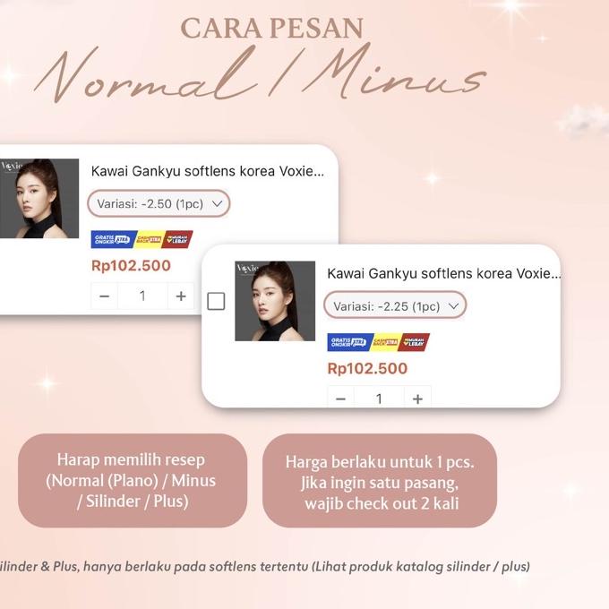 ۩ Kawai Gankyu softlens Voxie ocean gray ✦