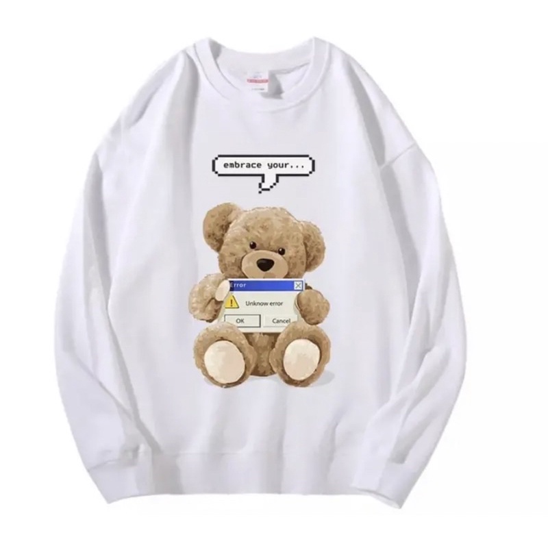 SWEATER EMBRACE YOUR TEDDY BEAR 3D BAHAN FLEECE