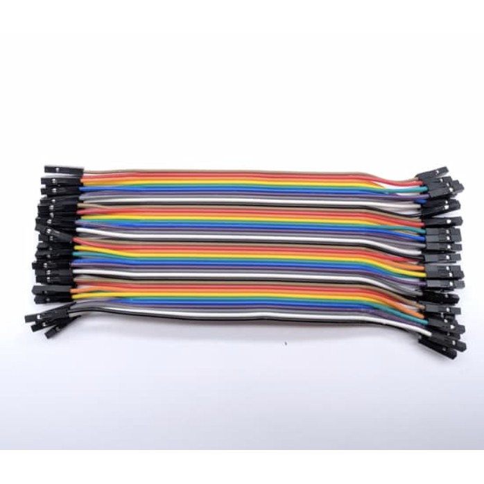 kabel jumper arduino 15cm female to female 40pin pelangi rainbow 40 p