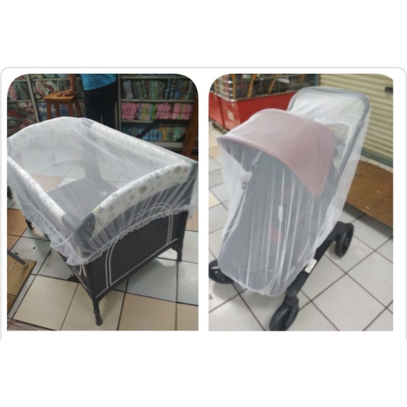 Kelambu Box Bayi / Kelambu Stroller / Kelambu Tambahan