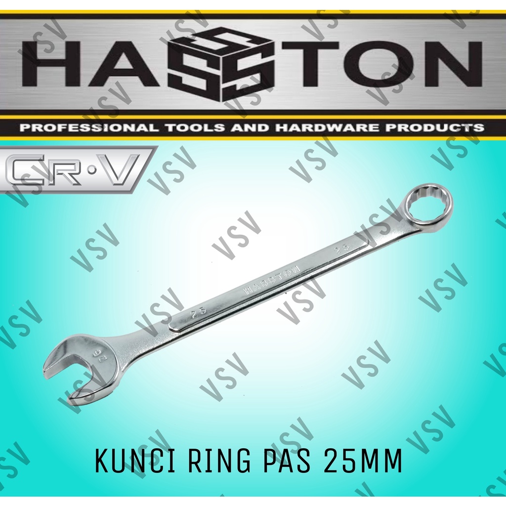 HASSTON Kunci Ring Pas 25mm Combination Wrench 25mm Ringpas 25mm Spanner