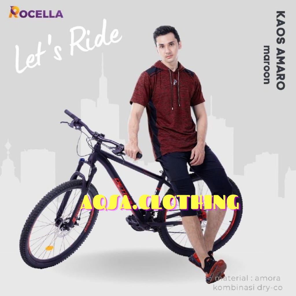 KAOS HOODIE PRIA LENGAN PENDEK - ROCELLA