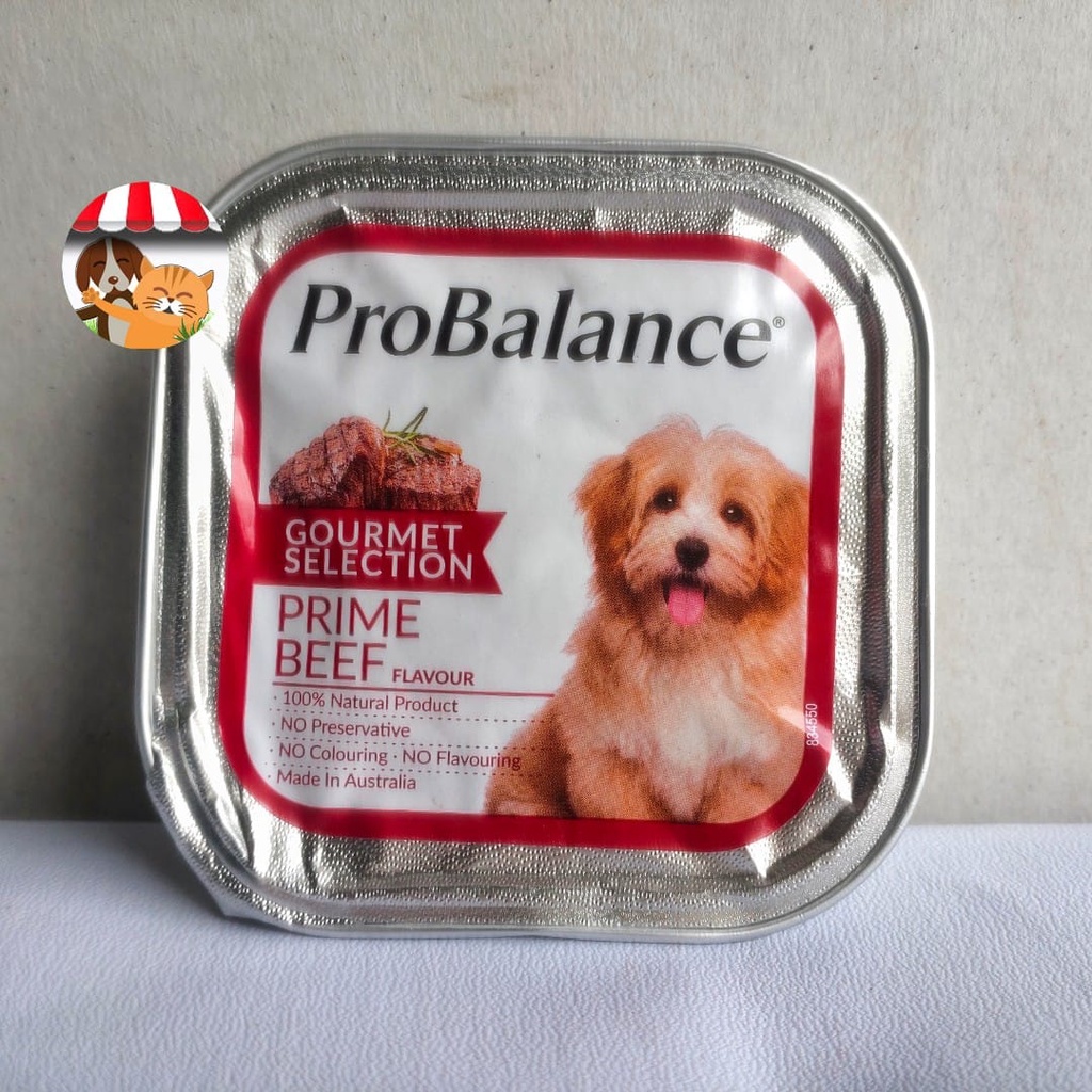 ProBalance Tray Prime Beef 100gr Makanan Daging Basah Anjing