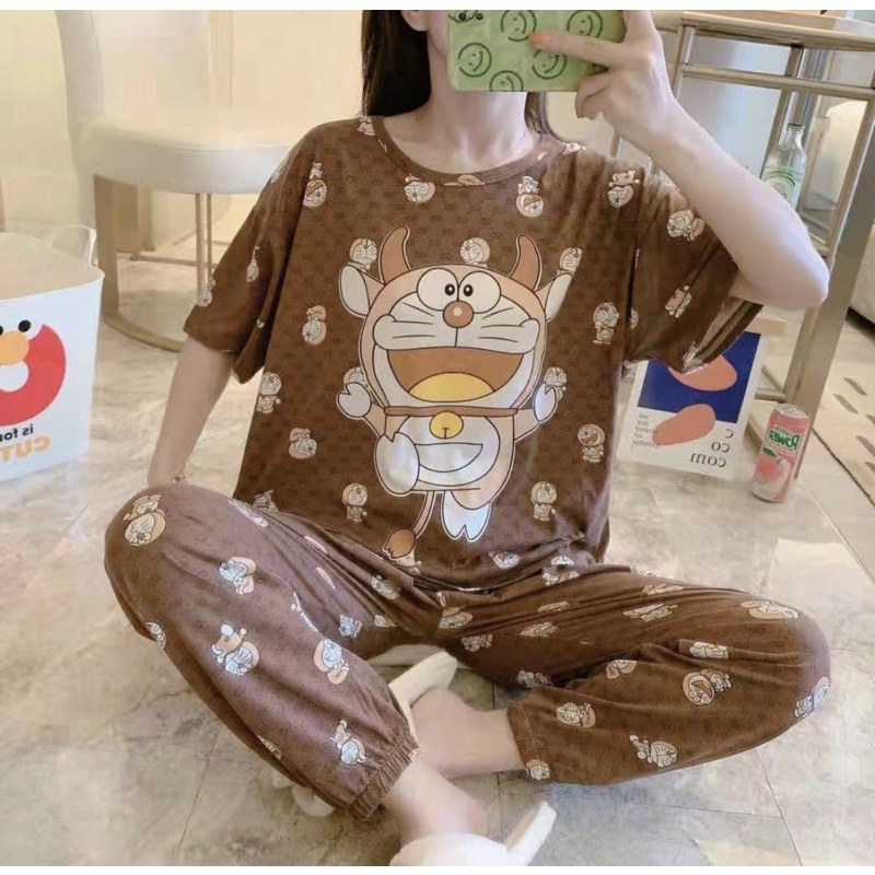 PIYAMA KAOS SPANDEX SETELAN CELANA PANJANG MOTIF 2XL BEST SELLER BAJU TIDUR REMAJA CUTE BEST SELLER