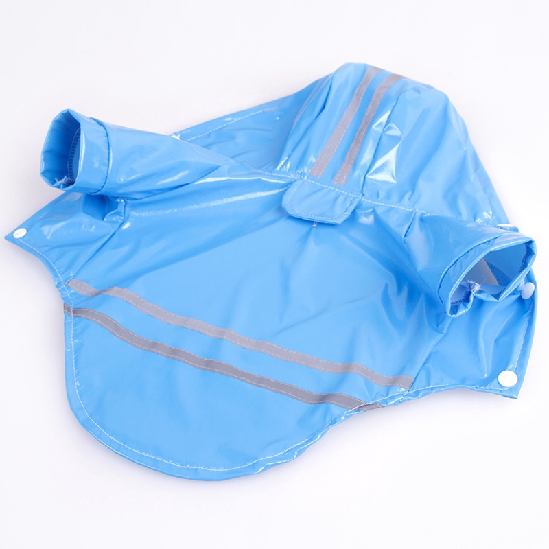 ★〓YUFeiPet〓★ Dog Waterproof Raincoat PU Reflective Stripe Hoody Teddy Pet Clothes Pet Supplies