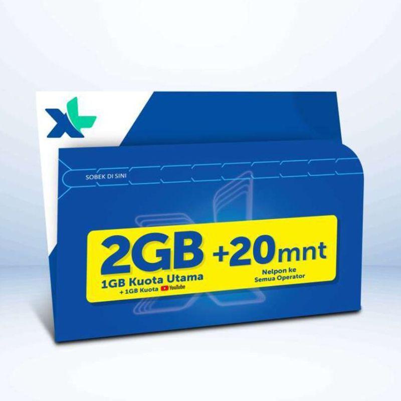 Kartu Perdana XL 2GB NASIONAL / AXIS 2GB NASIONAL
