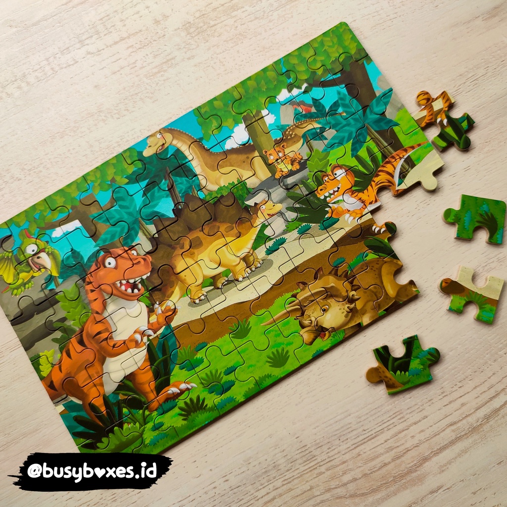 [busyboxes.id] Mainan edukasi puzzle dinosaurus