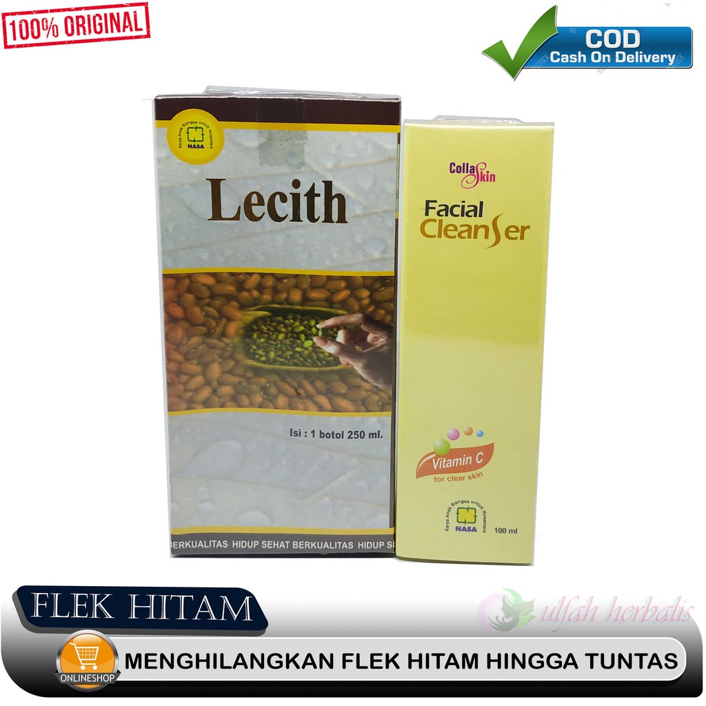 PAKET PENGHILANG FLEK HITAM / JERAWAT / LECITHIN - COLLASKIN NASA