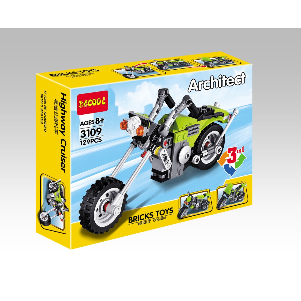 Bricks Building Blocks Decool 3109 - Mainan Anak murah dan edukatif bisa 3 in 1
