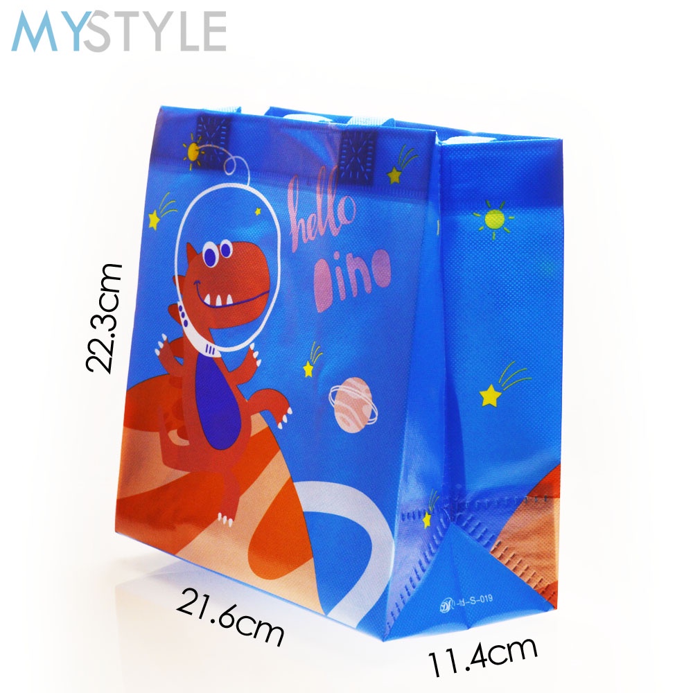 HAPPY TIME GOODIE BAG DX23 (1 LUSIN WARNA RANDOM) ANEKA GAMBAR KARAKTER LUCU ULANG TAHUN HAPPY BIRTHDAY TAS KARUNG PLASTIK SOUVENIR