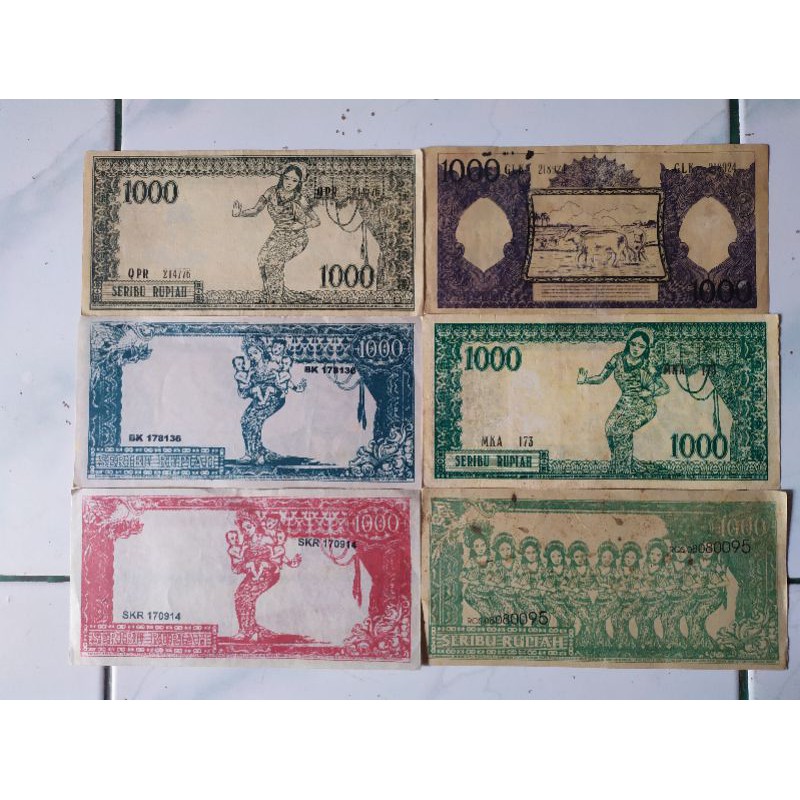 Uang Kuno 1000 Rupiah Soekarno - ASLI