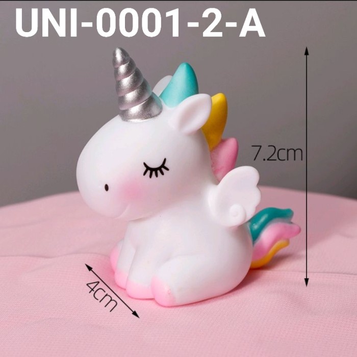 

GR-UNI-0002 CAKE TOPPER FIGURINE HIASAN KUE KUDA UNICORN AWAN HEMAT