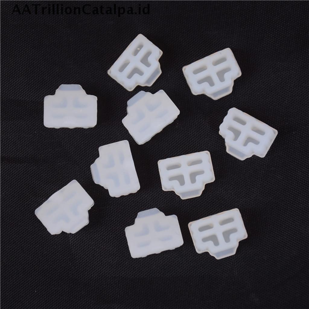 (AATrillionCatalpa) 10pcs Plug Pelindung Port Ethernet RJ45 Anti Debu Warna Putih