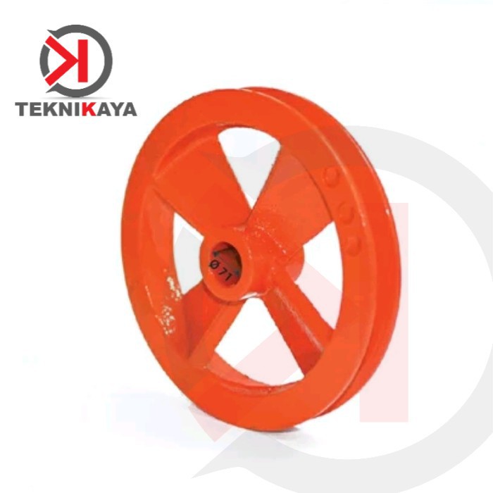 Flywheel Casting Puli Bare Roda Gila Kompresor Shark 1/4 Hp