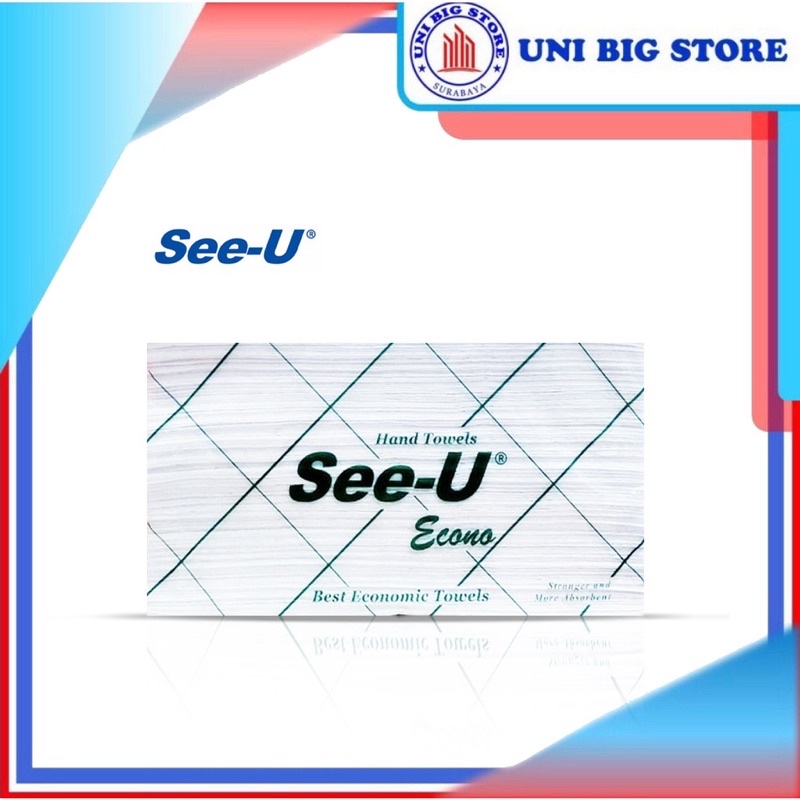 Tisu See U Smart Multifold - Hand Towel (150 Sheet) see u hand towel econo hijau / polos / merah