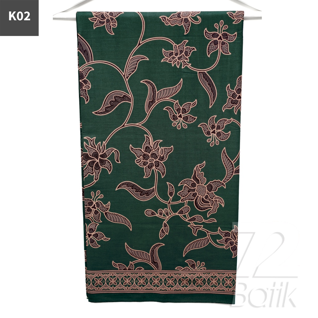 KAIN BATIK PREMIUM Bahan Katun Motif Kembang Mulyo Warna Merah 721173 Cap 72 Jarik Jarit Samping Kebat Panjang Batik Katun Modern Premium Bahan Seragam Batik Pernikahan Kantor Keluarga Murah Kamen Jadi Batik Bali Lembaran