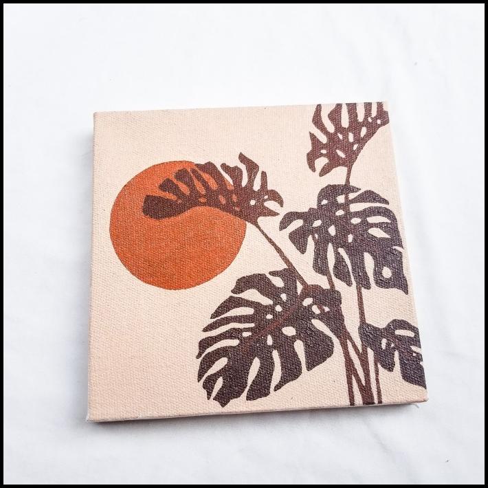 

Paint By Number 20X20Cm With Wooden Frame / Diy Painting / Painting K