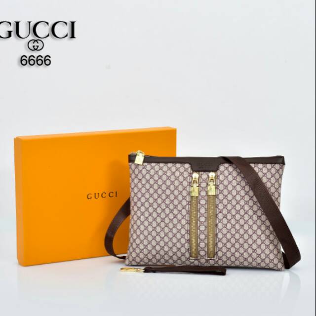 Tas Wanita Clutch Gucci 6666-1 # Big size ( muat ipad & Free box ) Tas Import Tas Grosir Batam