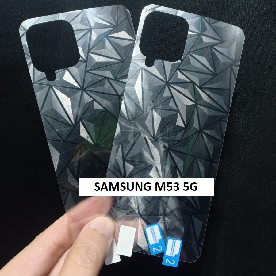 SAMSUNG M14 5G M33 5G M53 5G M21 M31 M30S ANTI GORES BELAKANG GARSKIN DIAMOND, ANTI GORES BACK DIAMOND 3D SPIRAL