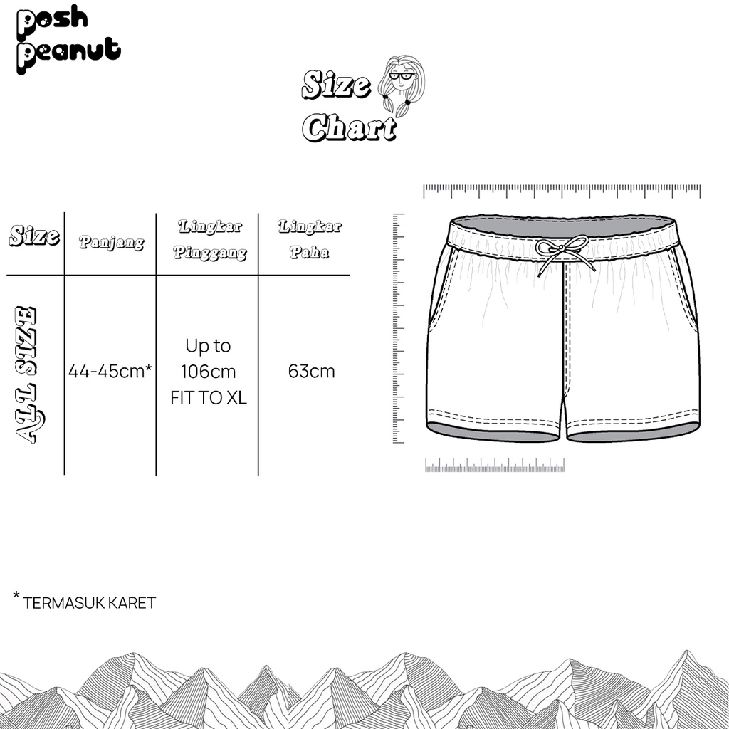 [POSH] BOXER PRIA WANITA PREMIUM SERIES SIZE 27-36 DEWASA REMAJA