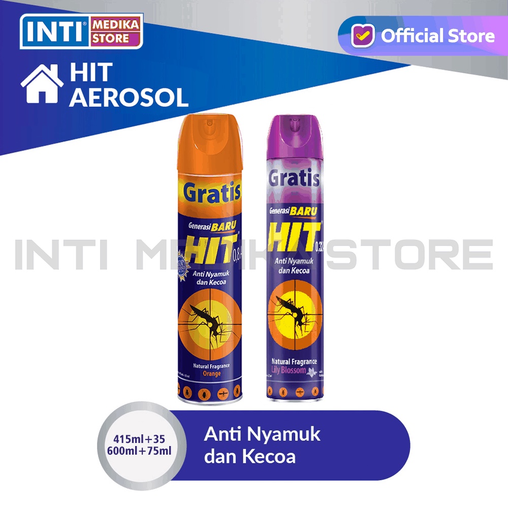 HIT - Aerosol Spray Anti Nyamuk & Kecoa| Semprotan Nyamuk Baygon