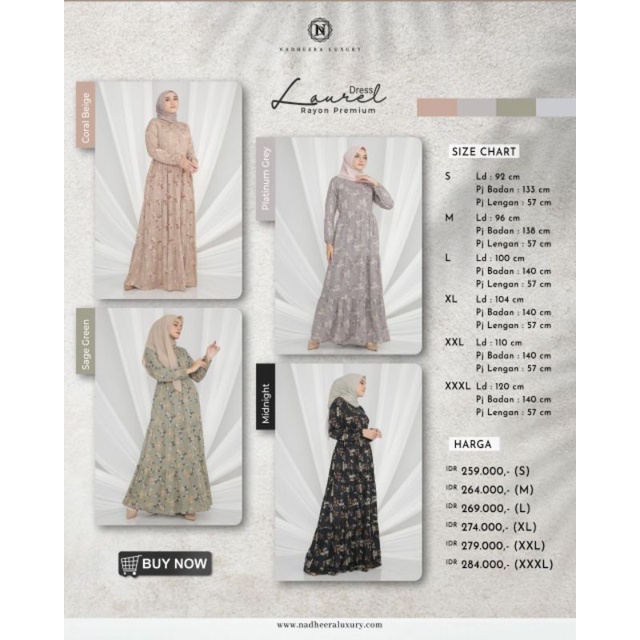 LAUREL DRESS by nadheera luxury