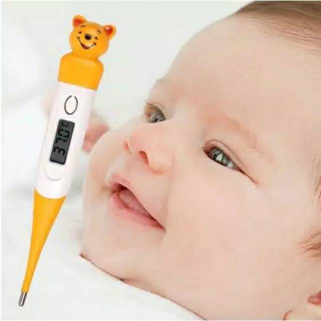 Termometer bayi digital, thermometer pengukur suhu badan