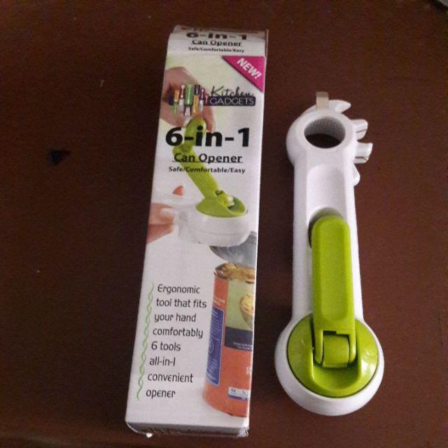 Pembuka Botol Kaleng 6 In 1 Kitchen Can Opener Bottle Kitchen Dapur Home Stuff Tools Drink Cafe Food
