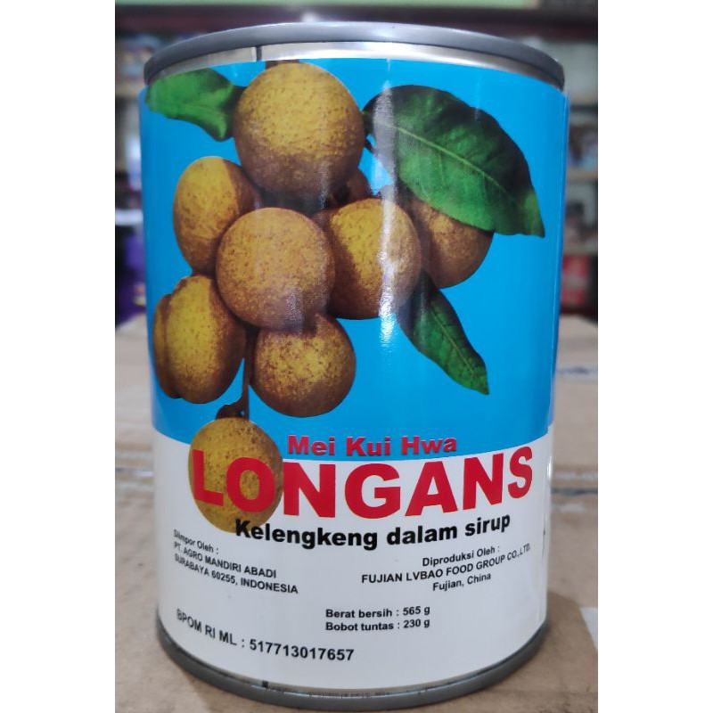 Mei Kui Hwa Longan/Lychee dalam syrup