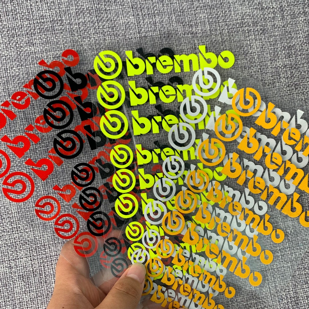 9pcs Stiker Reflektif Brembo Bendera Italia Bahan Karet Dengan Gantungan Kunci Untuk Helm Motocross