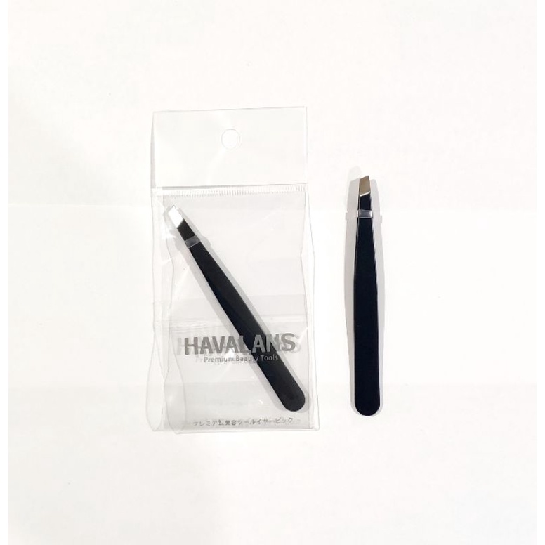 pinset pencabut bulu mata hitam / tweezer premium havalans