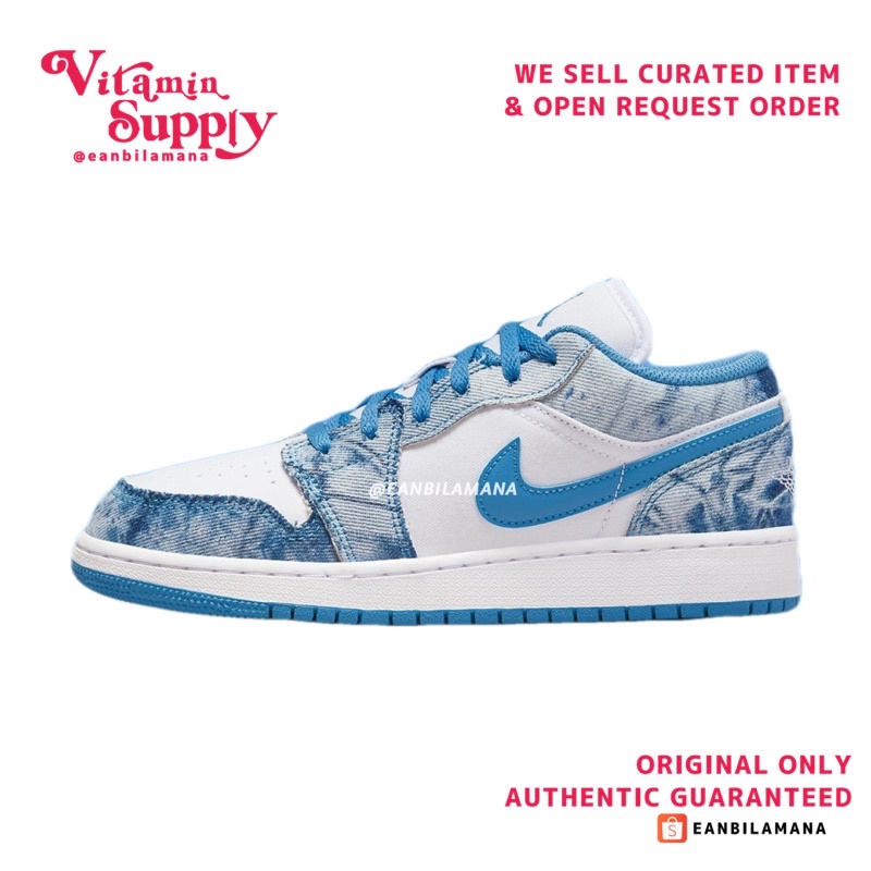 AIR JORDAN 1 LOW 'WASHED DENIM’ (GS)