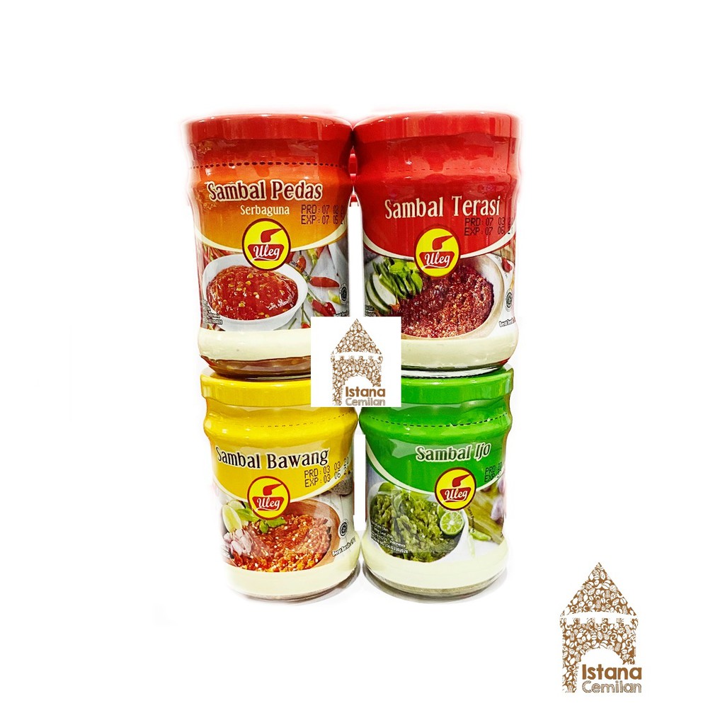 Sambal ULEG Pedas Serbaguna / Bawang / Terasi / Ijo Toples 190 Gram