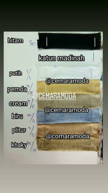 Kain Katun Madinah PER 0.5 METER FODU IMPORT / katun madina / madinah cotton / madina cotton