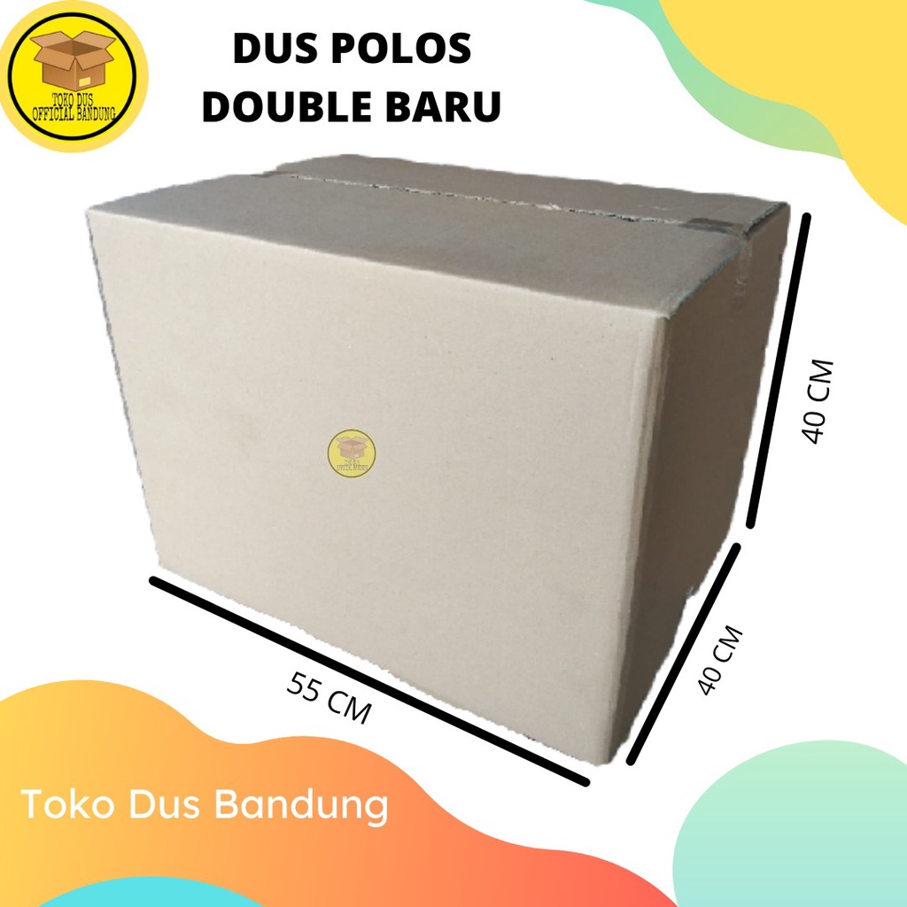

( Min Order 5 Pcs) Kardus Besar / Ukuran 55 x 40 x 40 cm / Dus Packing / Kardus Pindahan / Mirip Dus Magnum / Dus Baru Polos / Kardus Tebal / Kardus