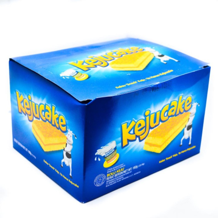 

GR Keju CAKE Kraft - Bolu Lembut Keju Kraft - 1 boks isi 12 bolu keju