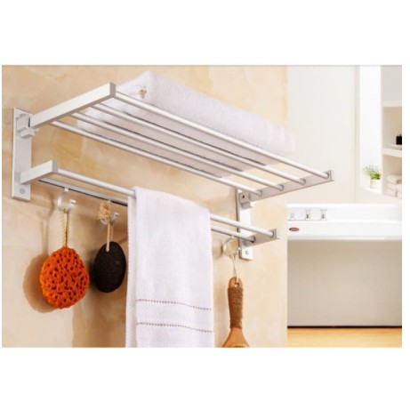 Rak Dinding Kamar Mandi Rak Dinding Aluminium Towel Hanger