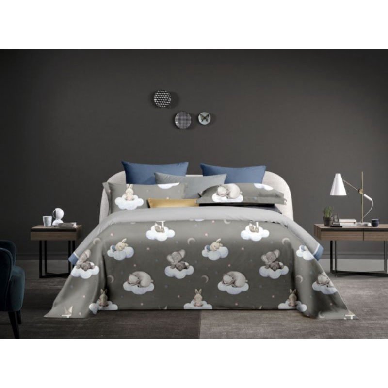 Bedcover set Sprei 140x200 Sarung Bantal Guling Sutra Tencel 60s Organik Custom Seprai Ukuran Queen 