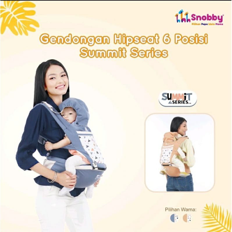 Snobby Gendongan Bayi Hipseat 6 Posisi + Saku Sirkulasi Print Summit Series - TPG 6241