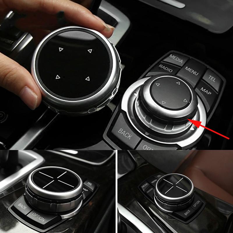 Car Multimedia Buttons Cover iDrive Stickers for BMW 1 2 3 4 5 7 Series X3 X5 X6 F30 F10 F15 F16 F34 E70 E71 F25 Car Accessories